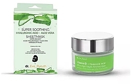 Набор Dr. Eve_Ryouth Super Soothing + Vitamin D + Hyaluronic Acid (f/mask/3pcs+n/cr/50ml)