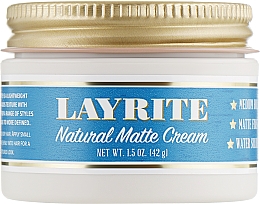 Матовый крем для укладки волос Layrite Natural Matte Cream