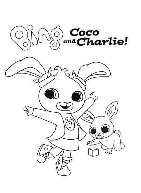 Omalovánka Coco a Charlie