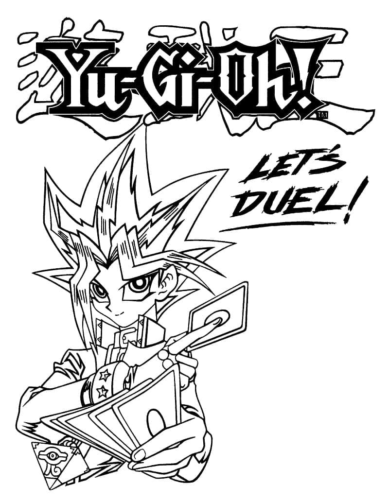 Yu-Gi-Oh omalovánky