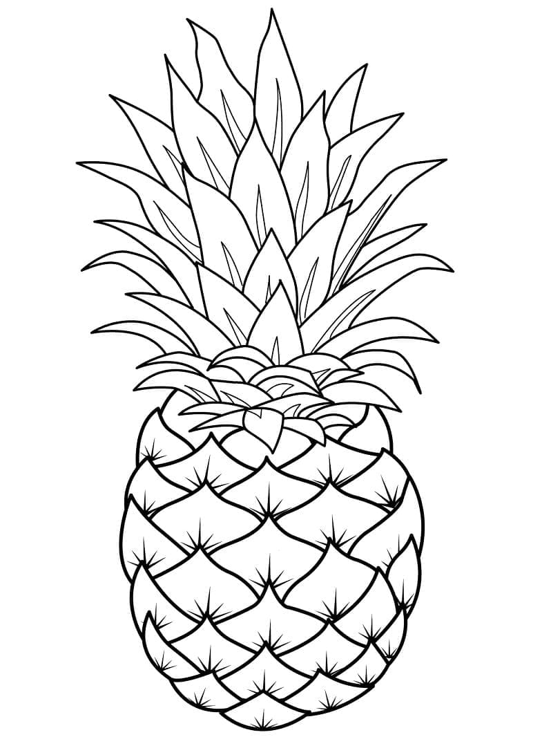 Ananas omalovánky