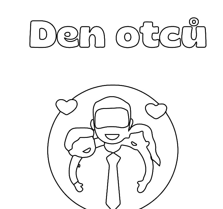 Den Otců omalovánky