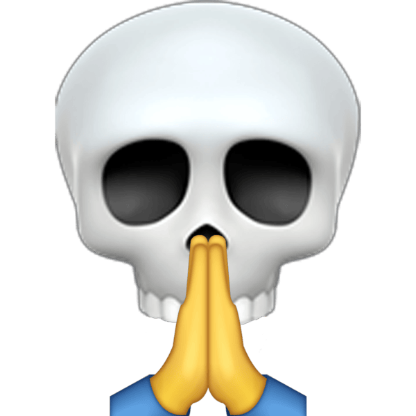 SkullTopPray Discord Emoji