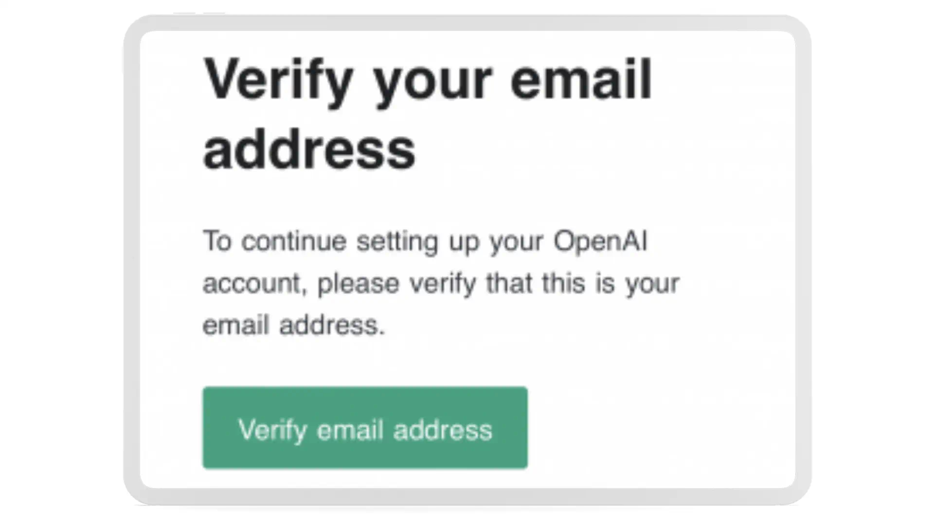 Verify Email