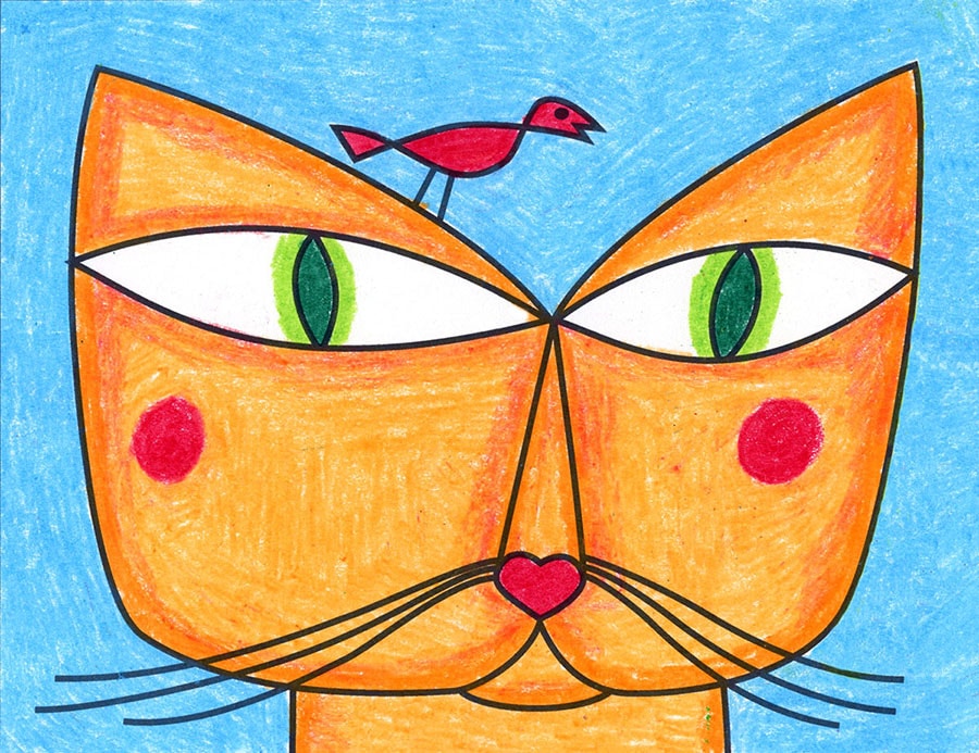 Easy How to Draw a Klee Cat Video and Klee Cat Coloring Page