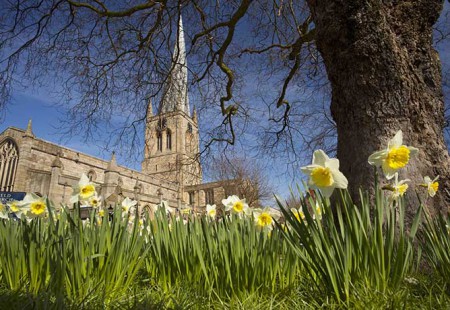 Crooked Spire in Spring - Visit Chesterfield