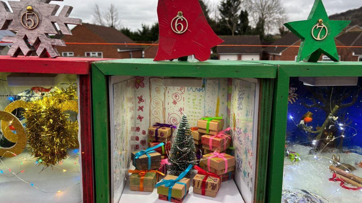 Dursley is counting down to Christmas with these advent displays.