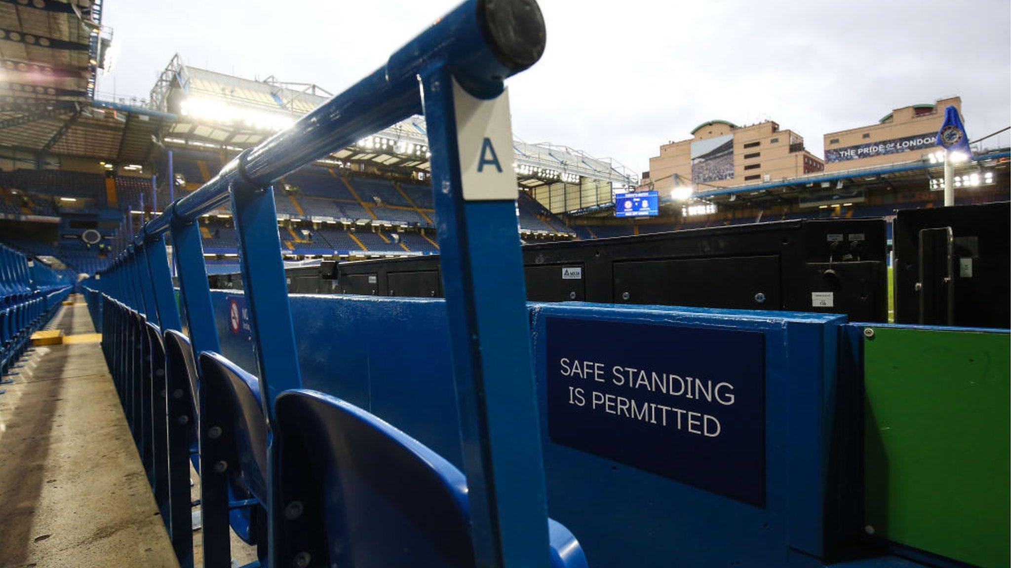 Rail seating at Stamford bridge