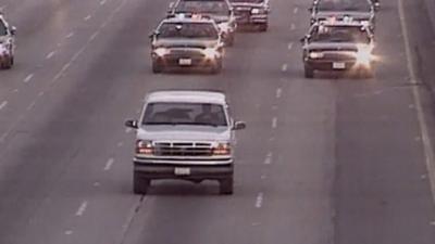 OJ Simpson police pursuit in Los Angeles