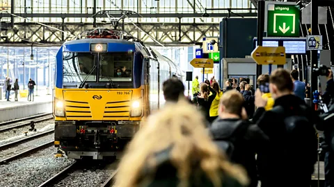 Nightjet night train pulling into platform (Credit: Getty Images)