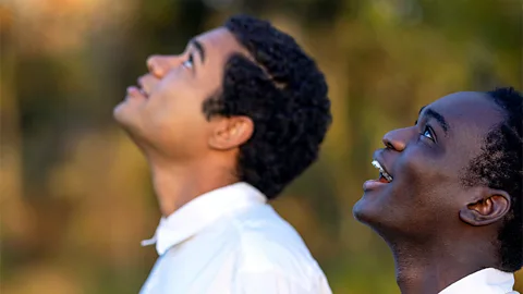 Ethan Herisse and Brandon Wilson in Nickel Boys (Credit: L Kasimu Harris)