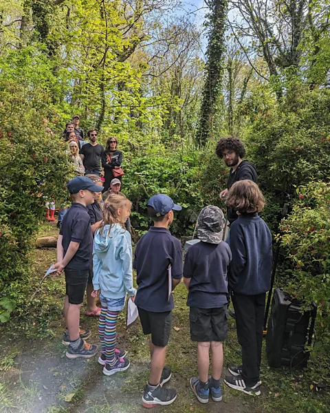 Martin Neudörfl Children at Sark School now perform songs and plays in Sarkese (Credit: Martin Neudörfl)