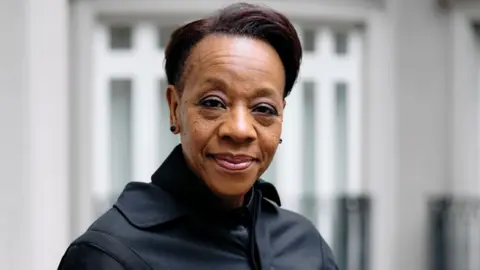 Marianne Jean-Baptiste poses during a "Hard Truths" portrait session at the 68th BFI London Film Festival at The Corinthia Hotel on October 15, 2024 in London, England