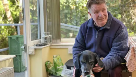 Gavin and Winter the guide dog