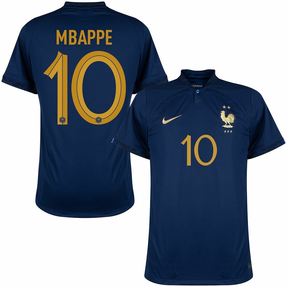 France National Team 2022/23 Stadium Home (Kylian Mbappe), 53% OFF