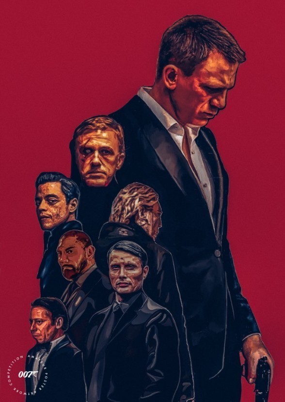 14+ Daniel Craig Bond Poster