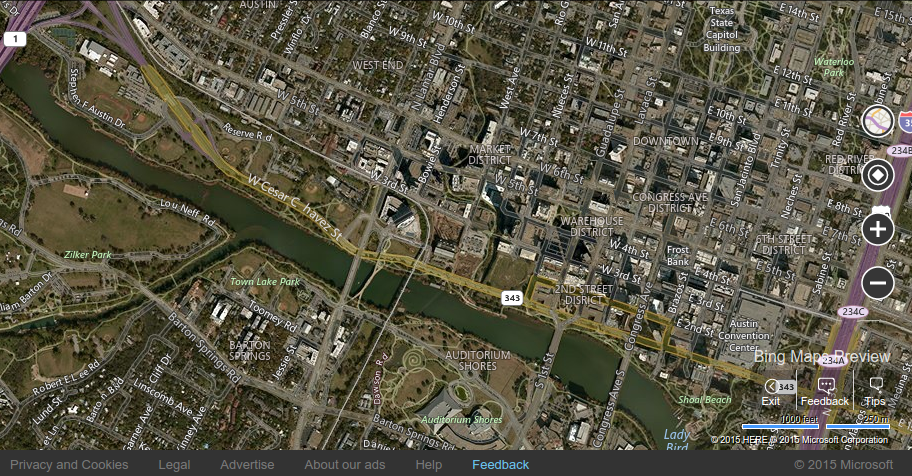 Bing Maps Satellite View - World Map