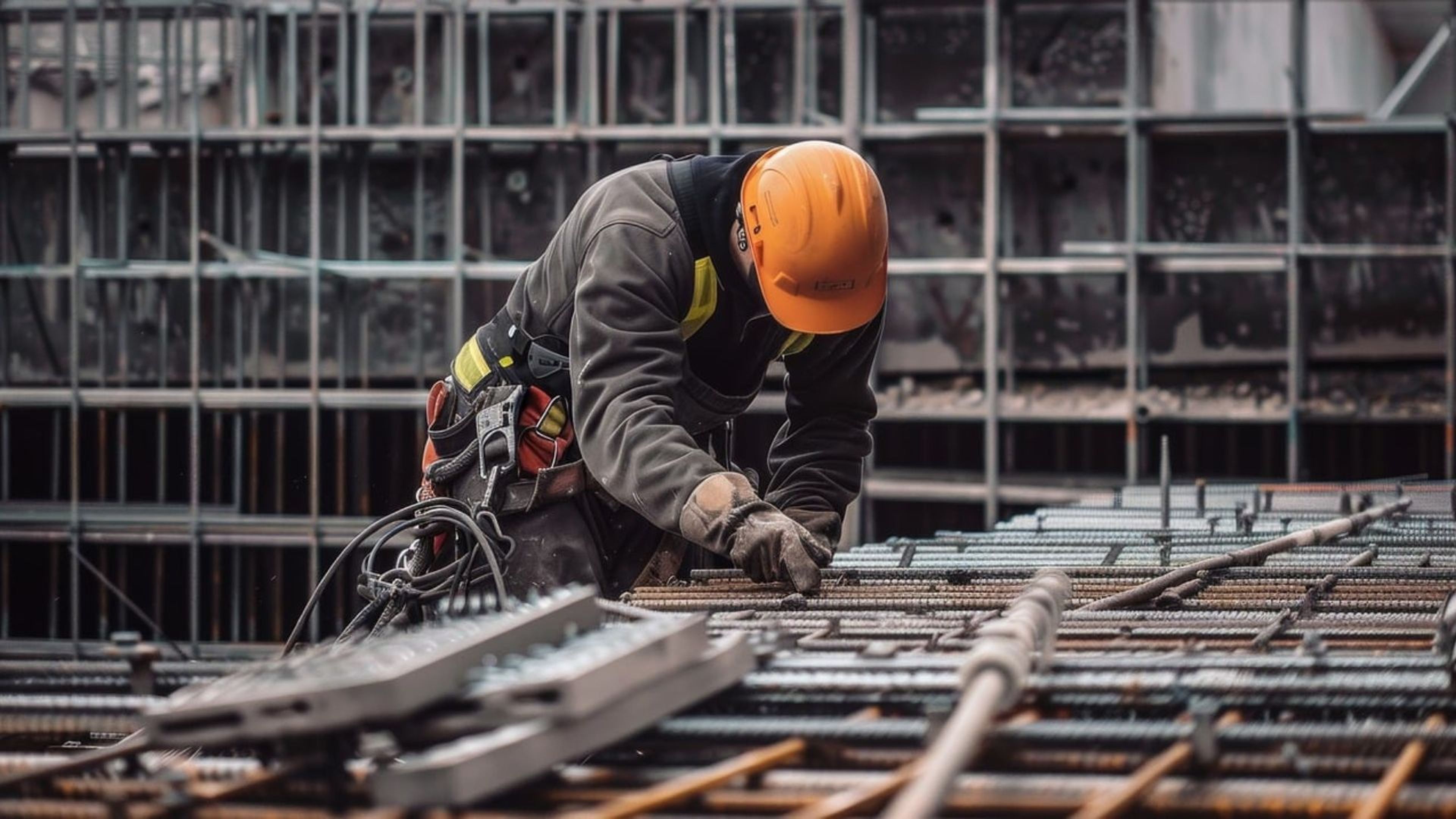 Un trabajador de la construcción. 