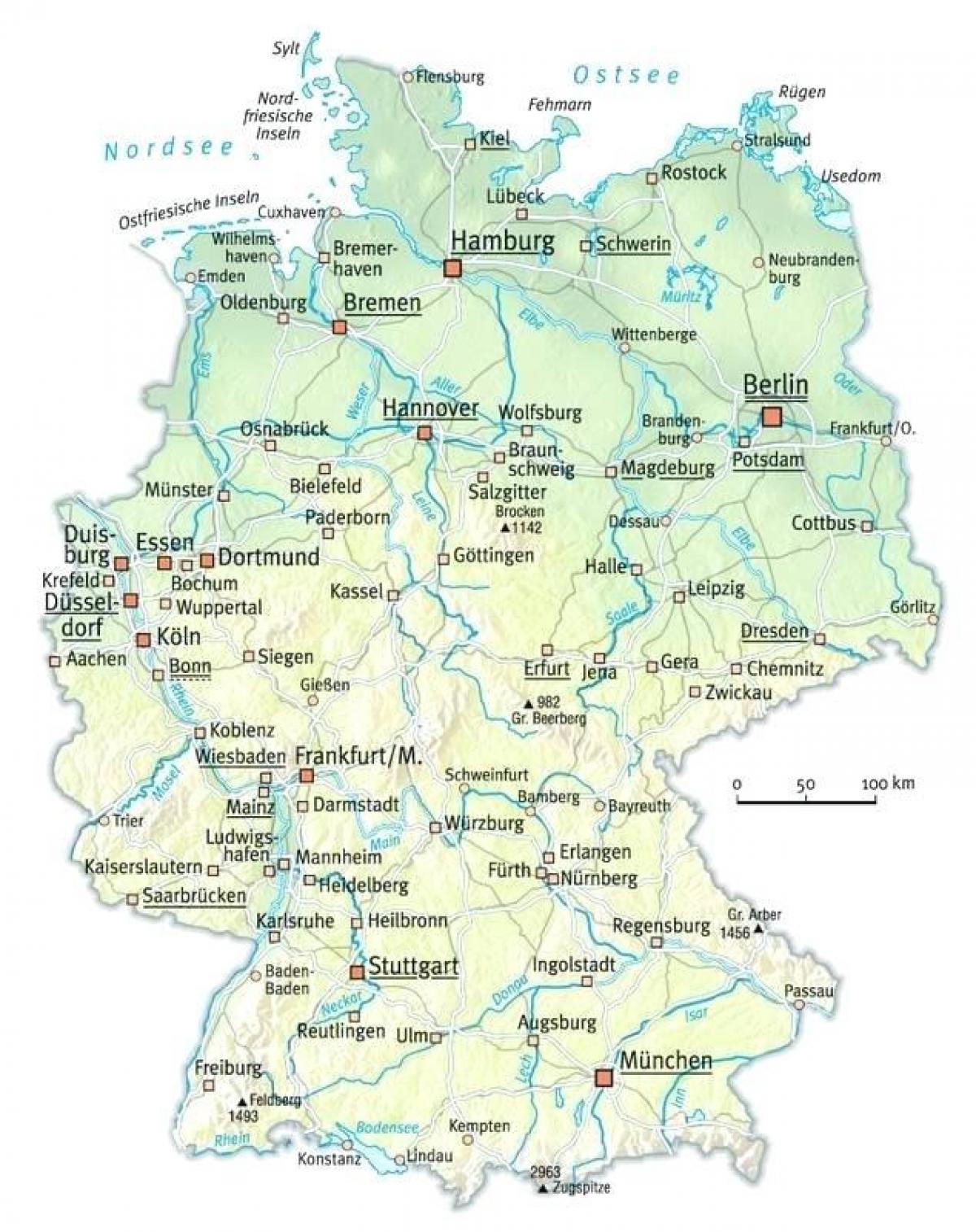 Rivers In Germany Map