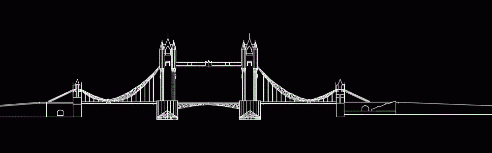 Bridge 2D DWG Elevation for AutoCAD • Designs CAD