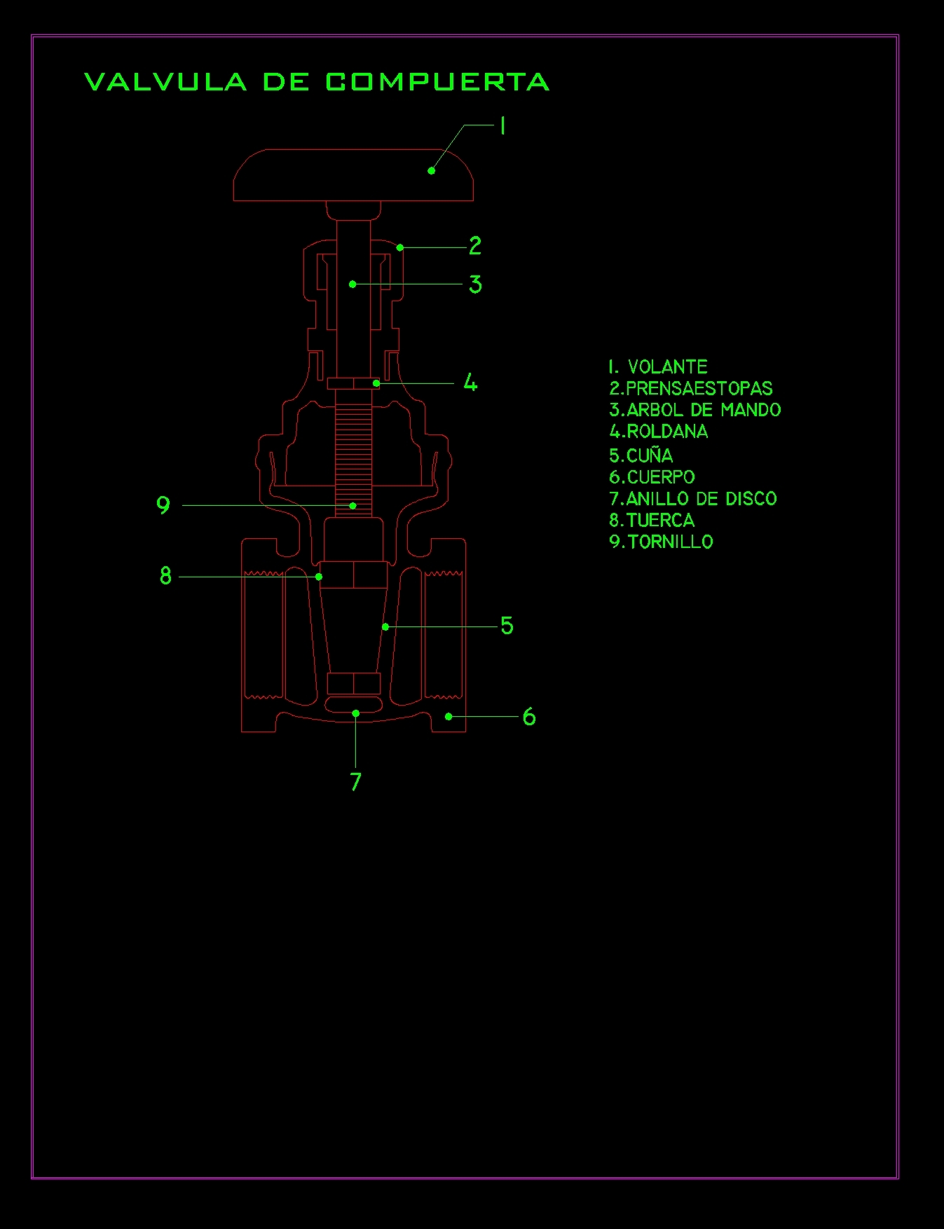 Gate Valve CAD Symbol