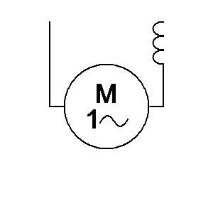 Symbol: motor - Motor, Wechselstrom, Reihenschluß-, einphasig