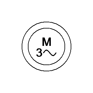 Symbol: motor - Motor, Drehstrom-Asynchron-, mit Schleifringläufer