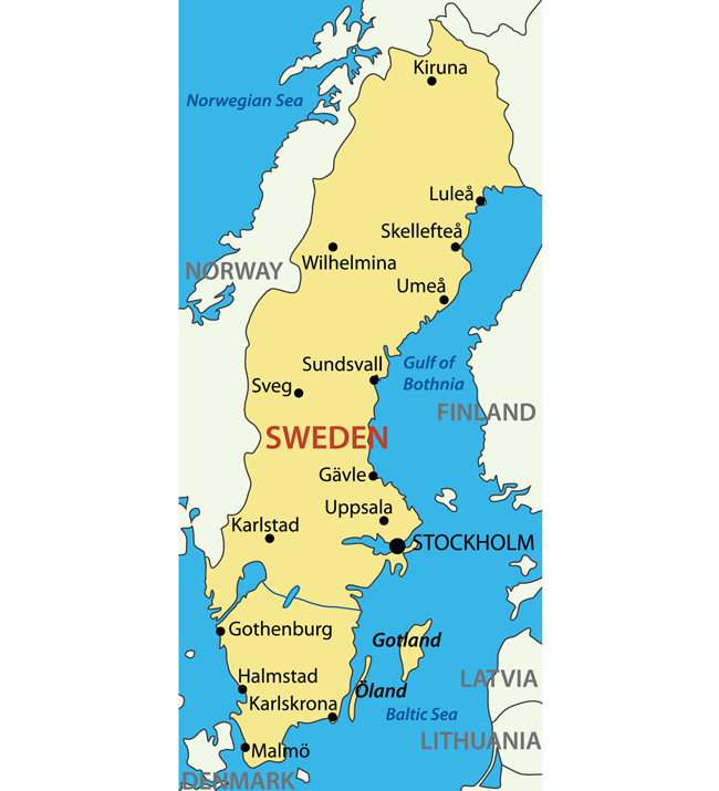 Sweden Map