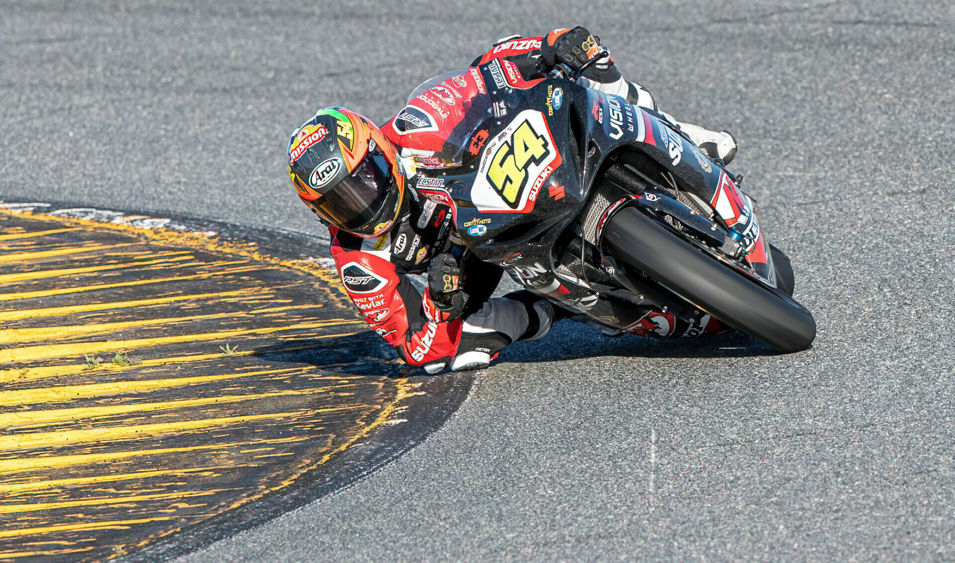 Richie Escalante (54) during the 2022 Daytona 200. Photo by Shawn Strattan/courtesy Team Hammer