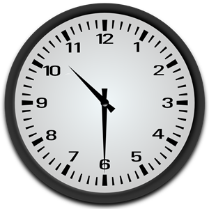 Half Past 10 o\'clock clipart, cliparts of Half Past 10 o.