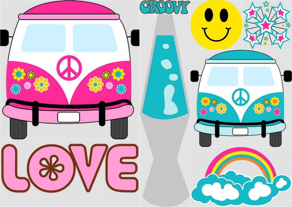 Hippy Party Clip Art..