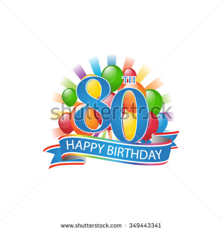 49+ 80th Birthday Clip Art.