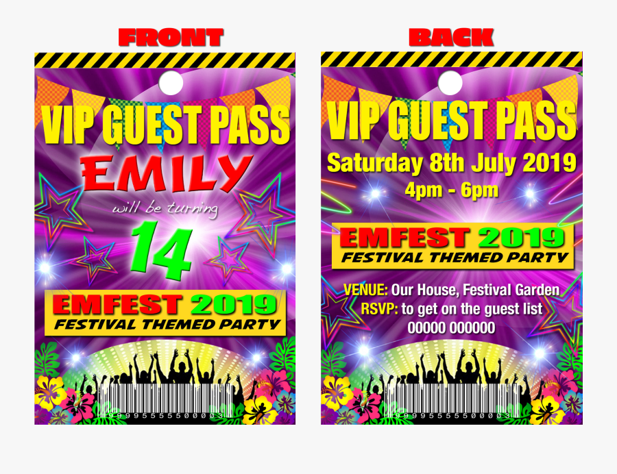 Festival Theme Party, Name Fest, Pink, Vip Guest Party.