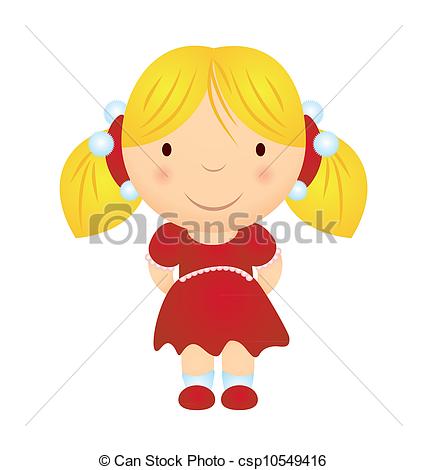 Clipart Blond Girl.