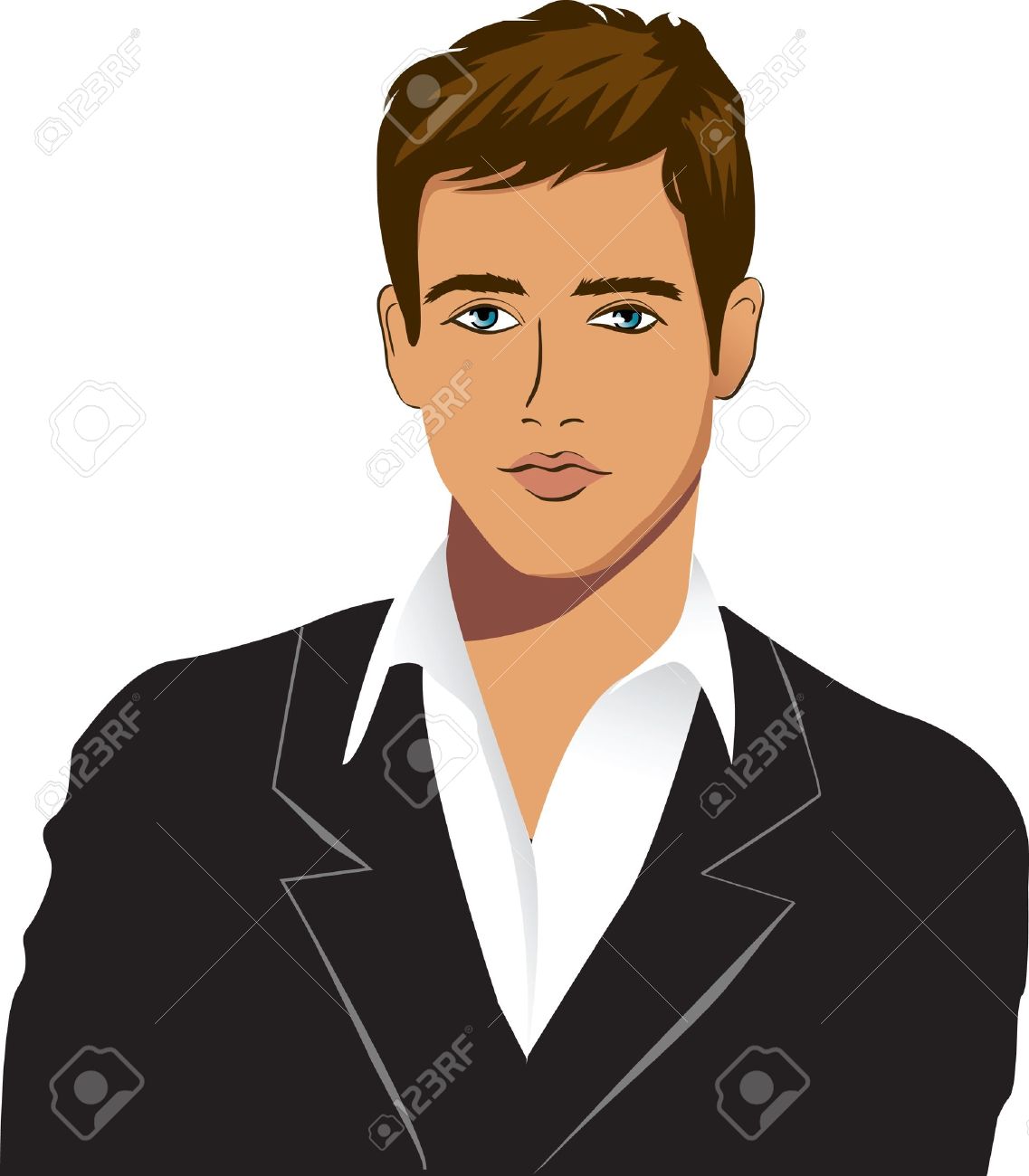 Good Looking Man Clipart.