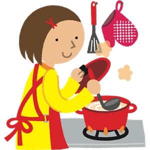 Woman Cooking clipart, cliparts of Woman Cooking free.