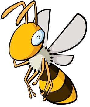 Imágenes clip art y gráficos vectoriales Abeja 25 gratuitos.