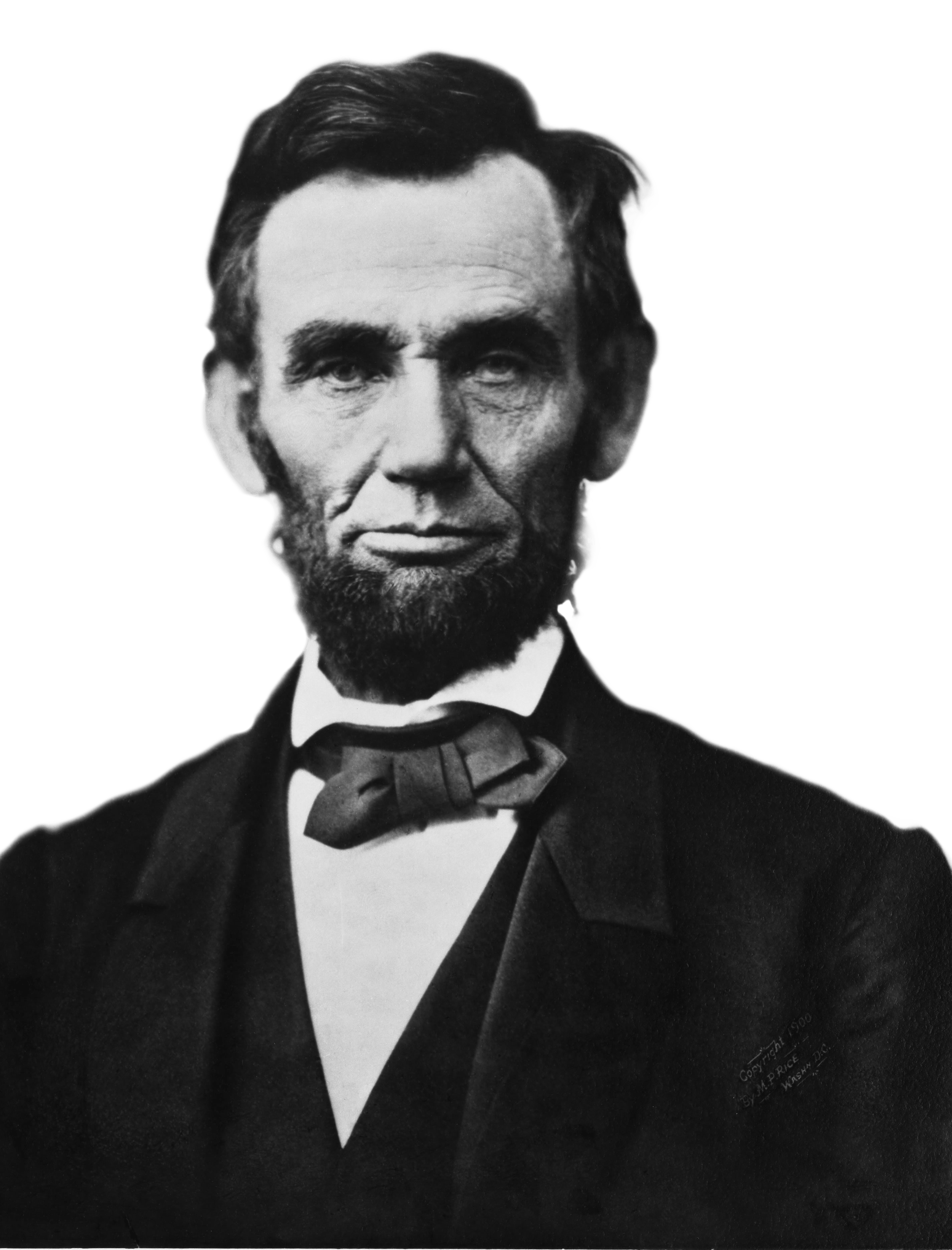 Abraham Lincoln Face transparent PNG.