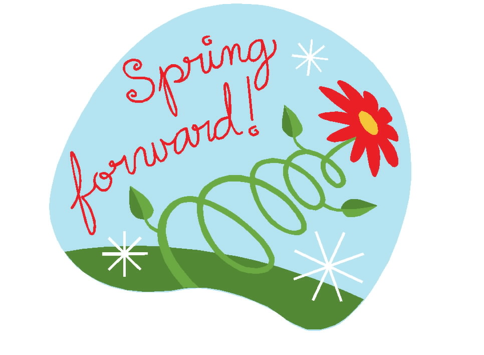 Spring Forward Clipart.