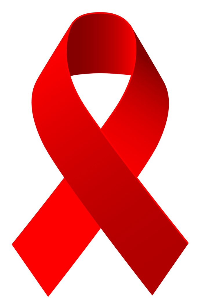 Aids ribbon clip art.