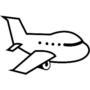 9300 Airplane free clipart.