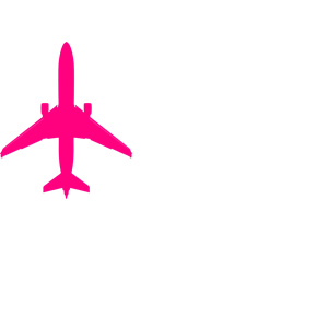 Pink Plane Clipart.