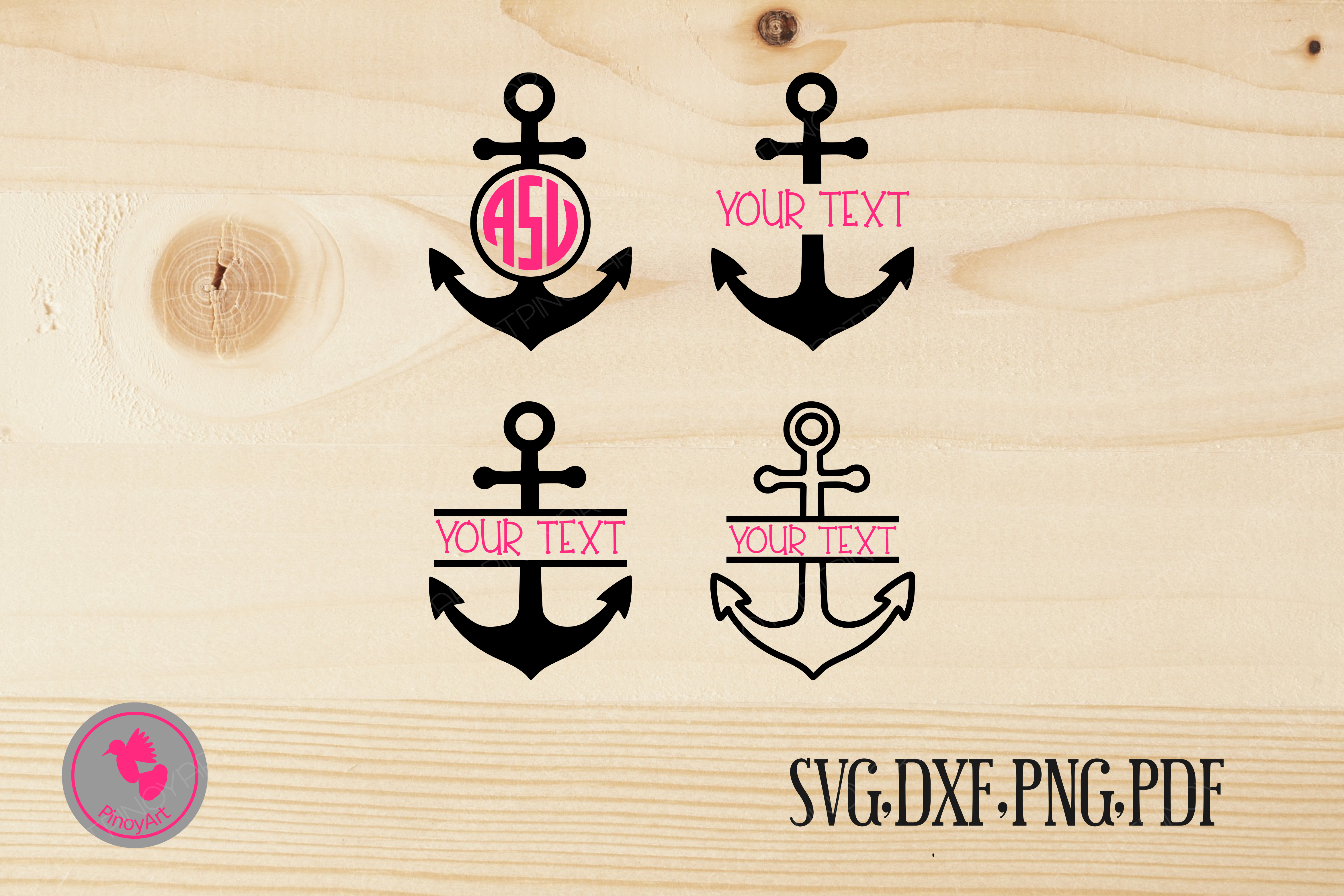 Anchor svg, anchor svg file, anchor monogram svg, anchor monogram, beach  svg, beach svg file, beach clip art, svg, svg files for cricut.