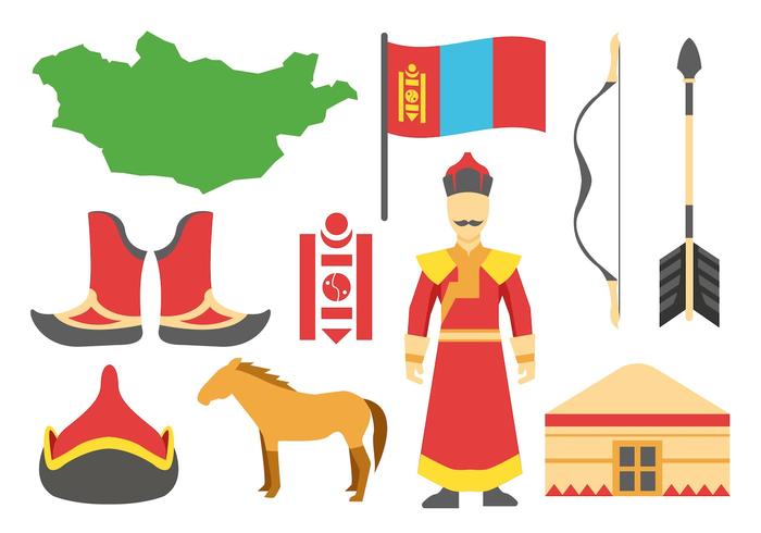 Free Mongolian Icons Vector.