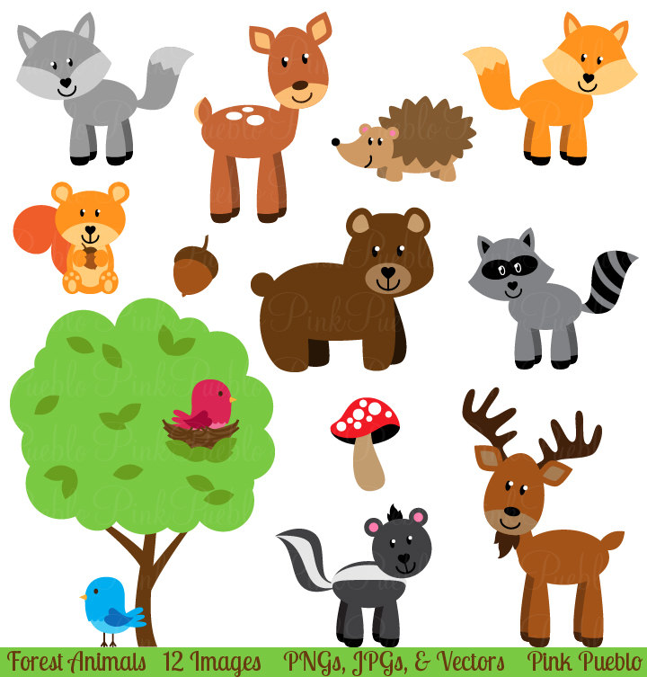 Cute Baby Animals Clipart.