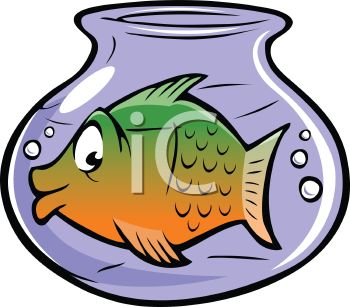 592 Fish Bowl free clipart.