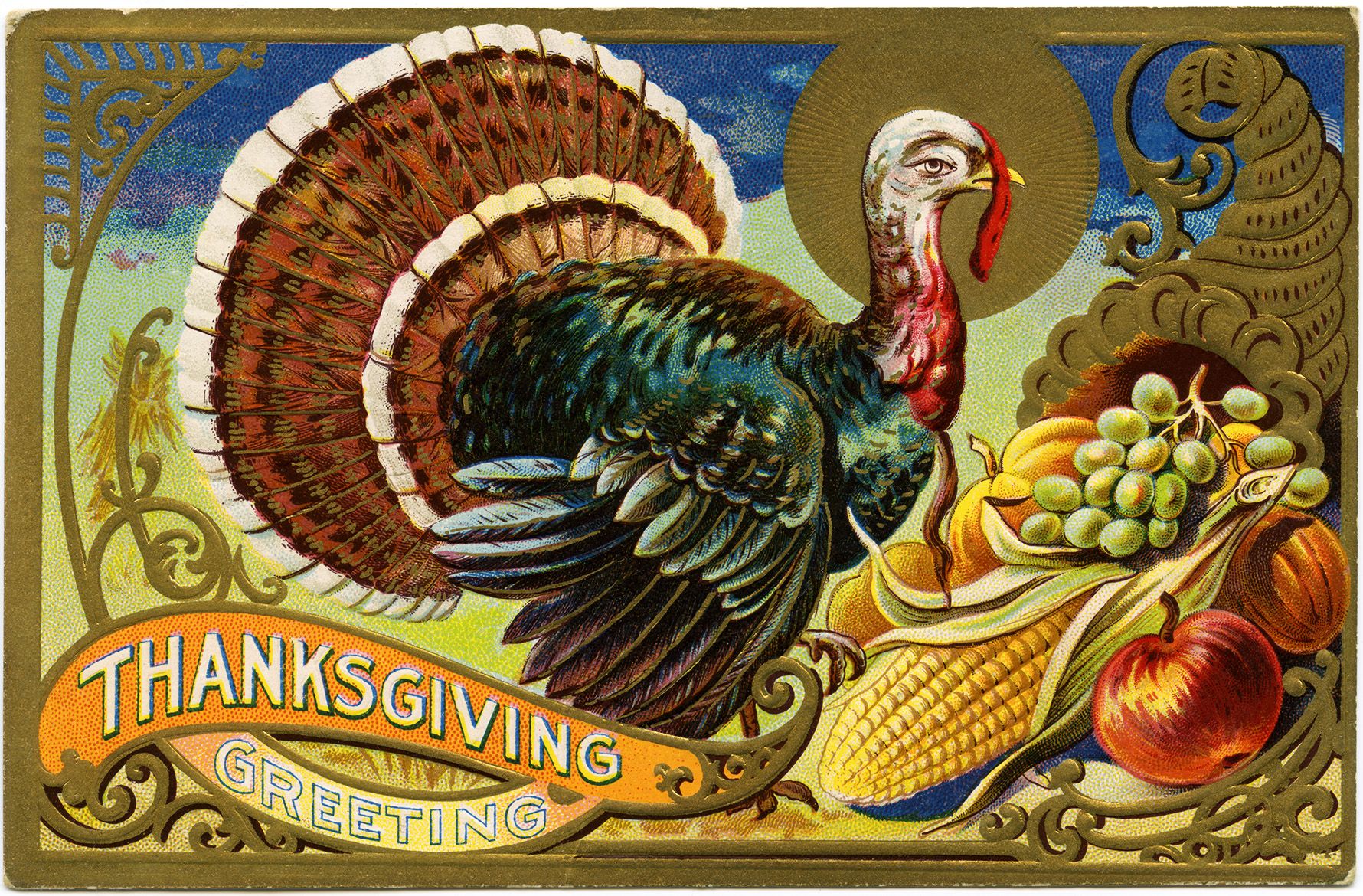 vintage thanksgiving Images Free.