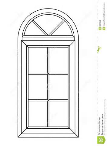 Arch window clipart.