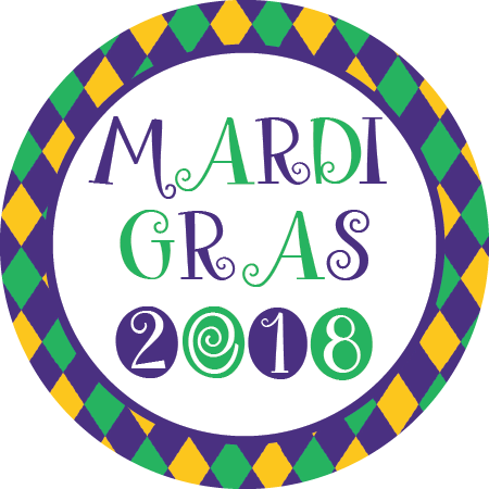 Mardi Gras Napkin Knot.