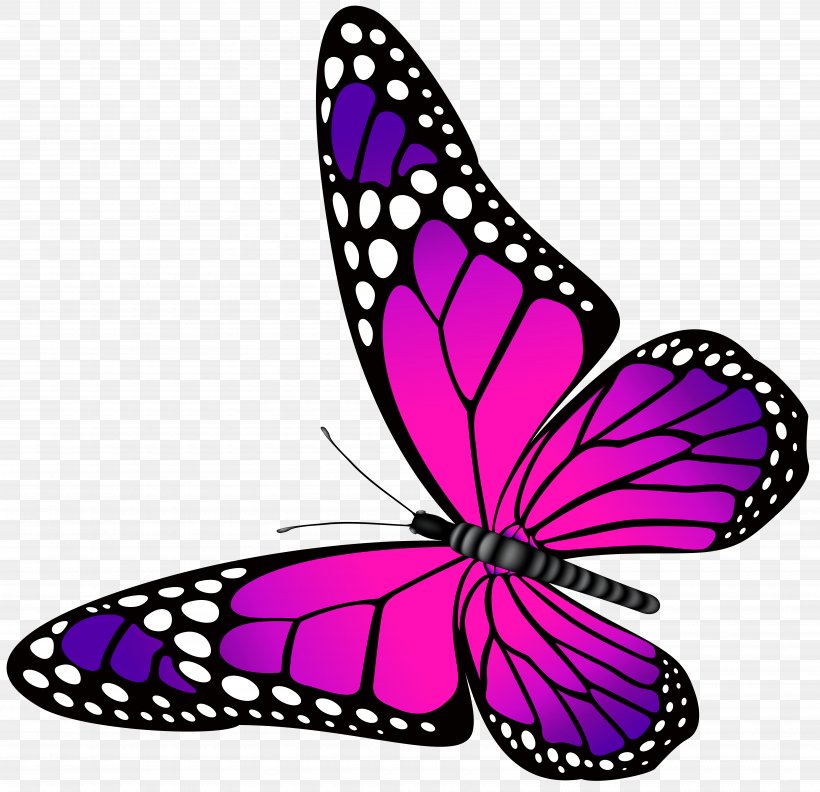 Butterfly Purple Clip Art, PNG, 7000x6769px, Butterfly.